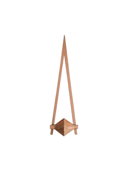 WOODEN HAND GRAVITY INCLINE PLANE APPARATUS